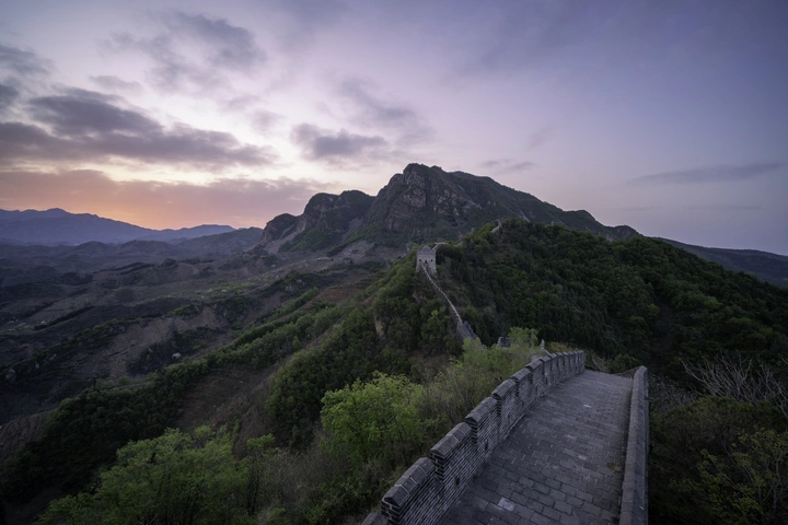 天津蓟州太平寨长城日出