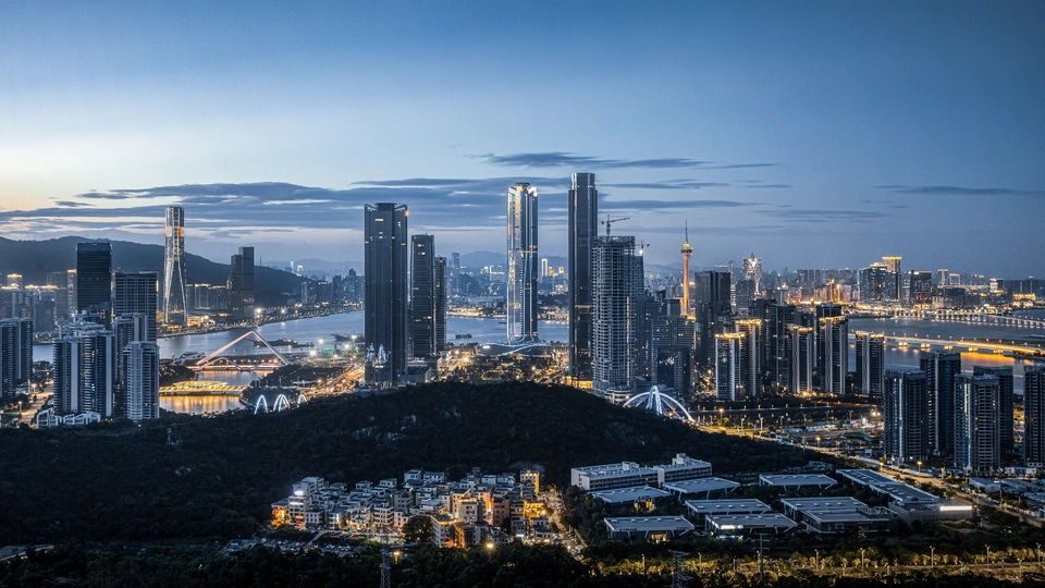 夜晚的城市照片