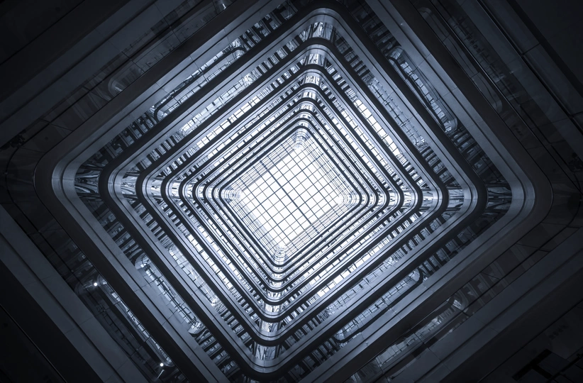 建筑的抽象俯视图