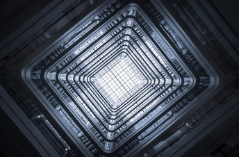 建筑的抽象俯视图