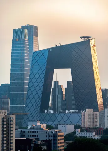 许多高楼大厦的大城市