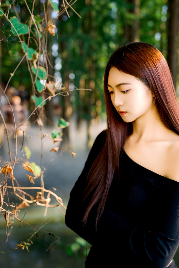 油画少女