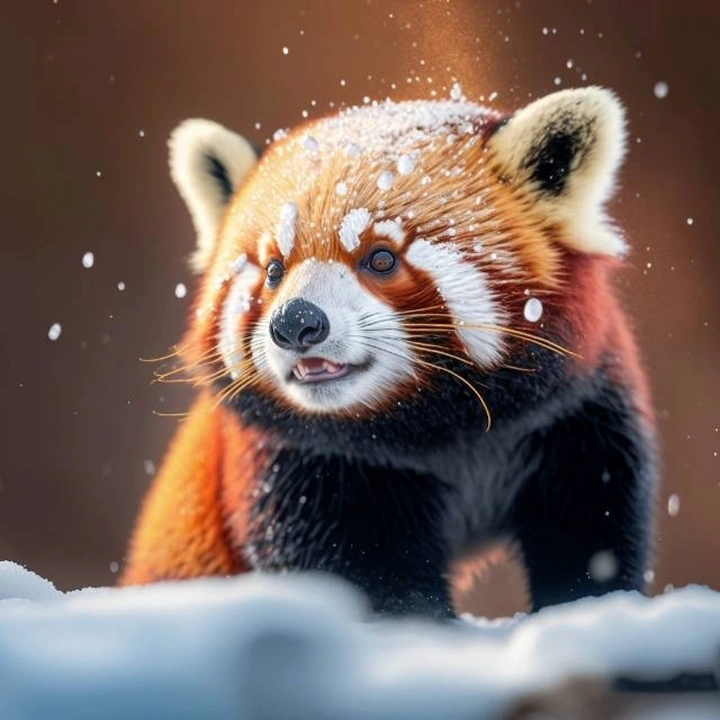 微笑的小熊猫