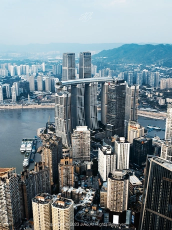 许多高楼大厦的大城市