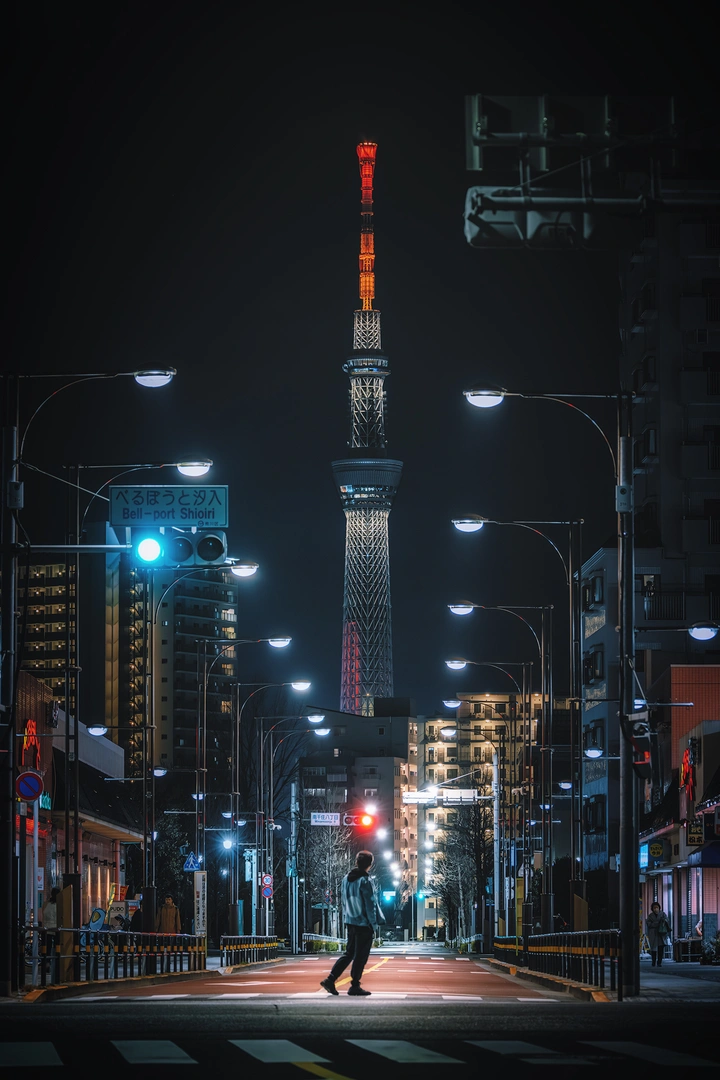 在荒川区拍一张晴空塔