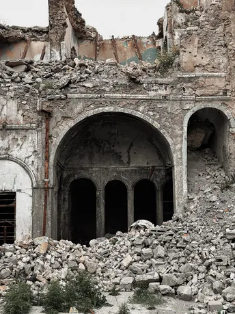 古老的教堂的遗迹