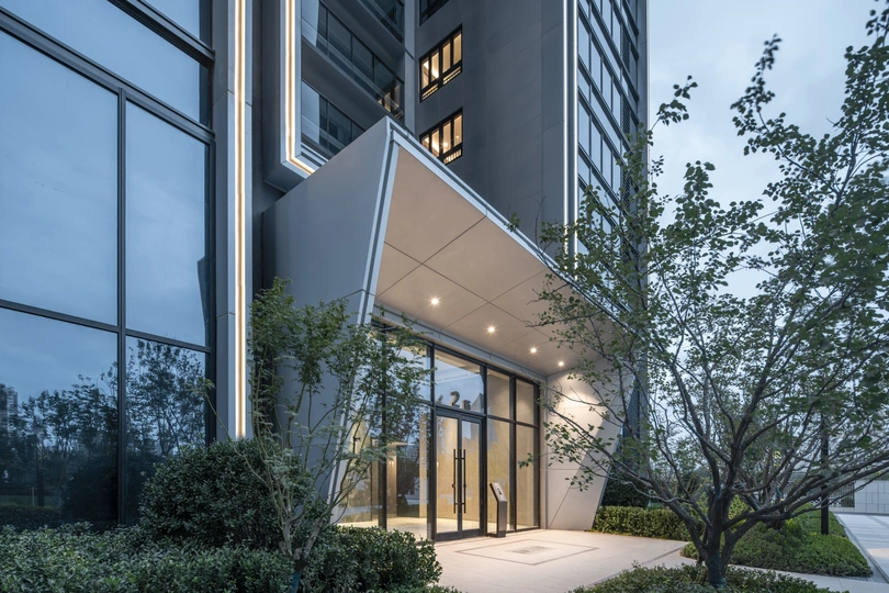 现代办公楼入口