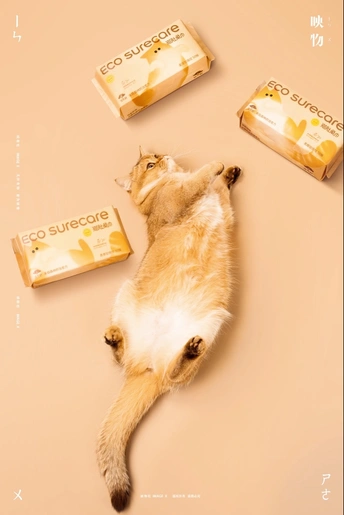 一只猫躺在栏杆箱上