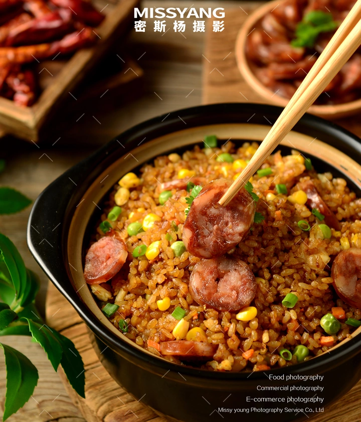 腊肠炒饭拍摄  郑州密斯杨