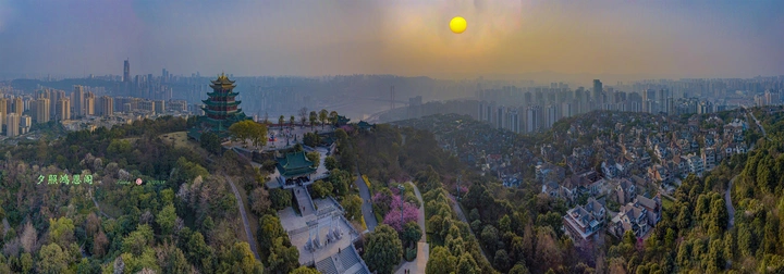 夕照鸿恩阁