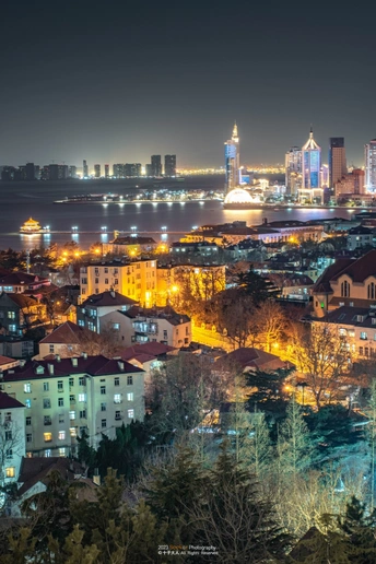 城市夜景和天际线