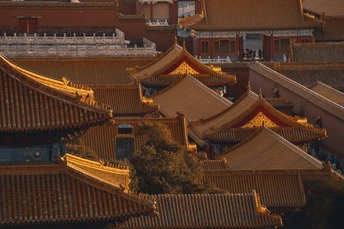 大型城市的建筑物屋顶