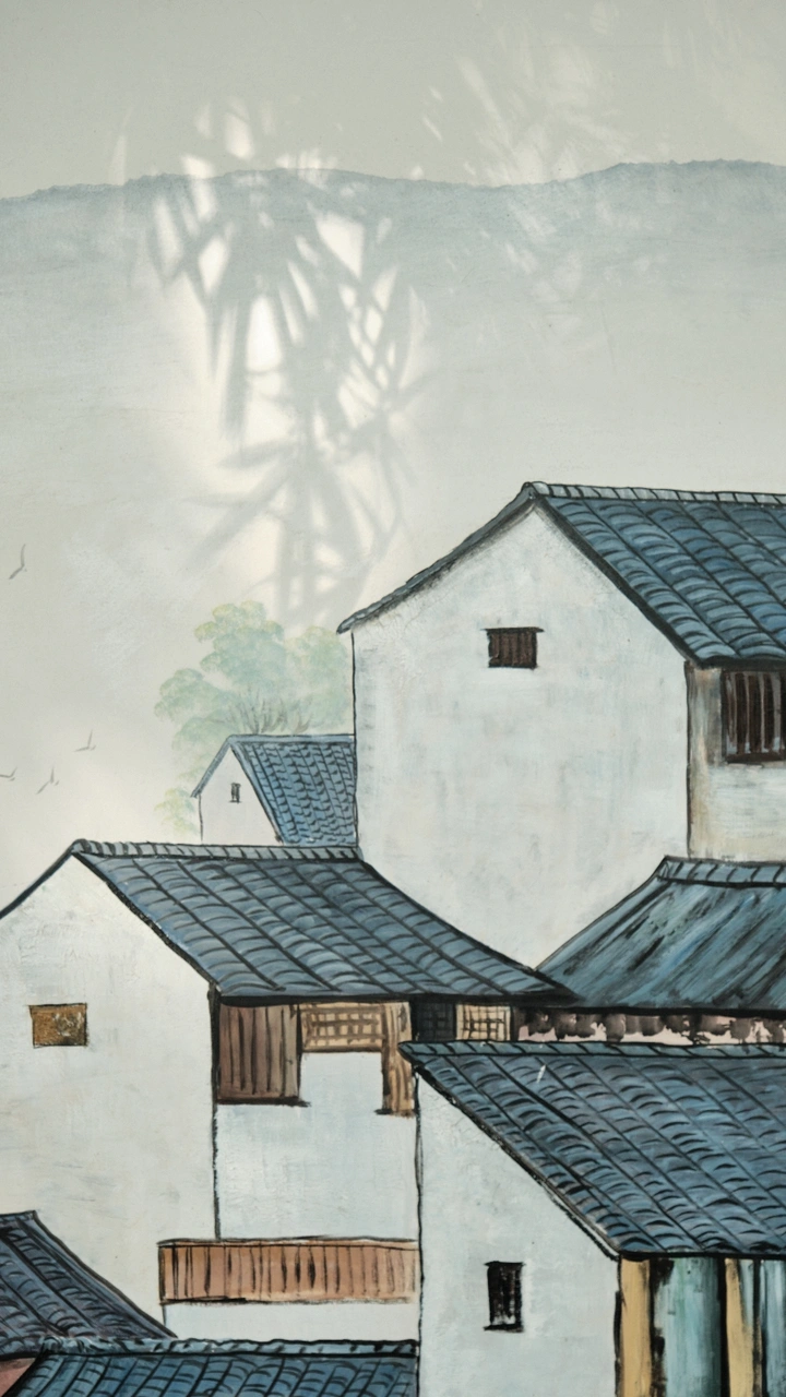 《板桥村墙画》