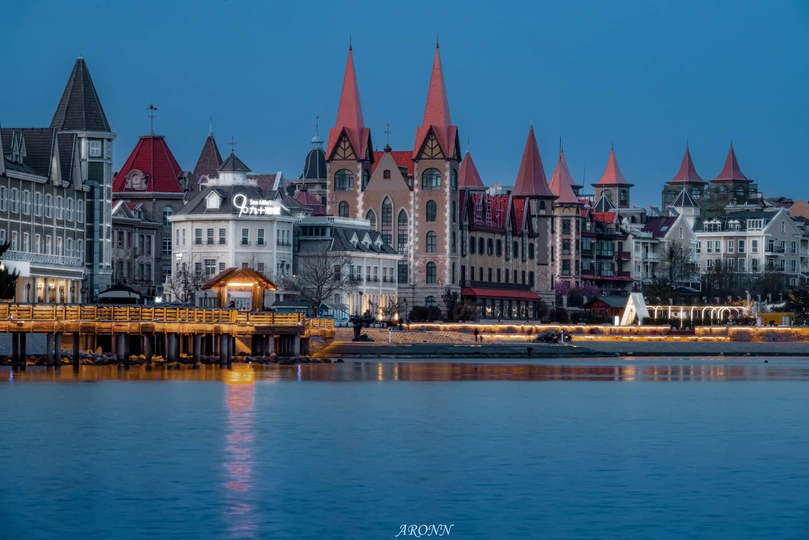 夜晚照亮的城市