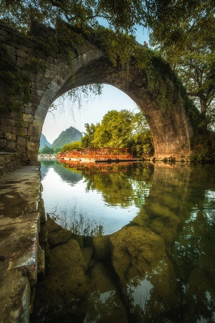 阳朔｜遇龙河桥洞