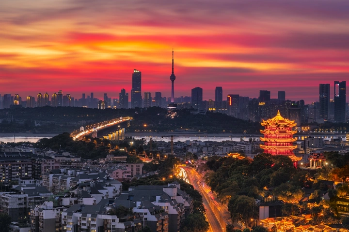 橙橘黄鹤海