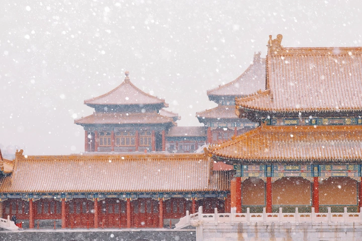 紫禁城飞雪