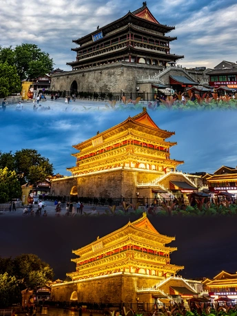 城市天际线建筑照片