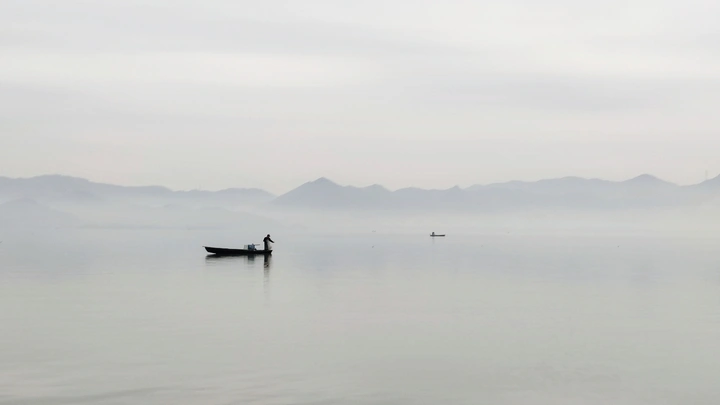 水墨渔家