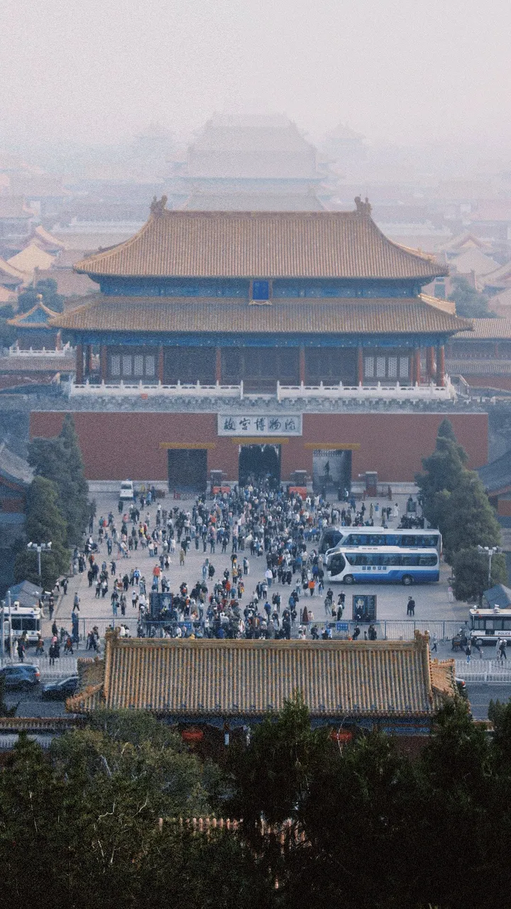 北京｜从景山公园俯瞰整个紫禁城