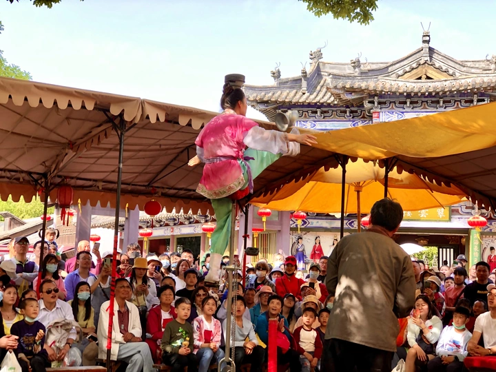 街头民间艺术—顶碗
