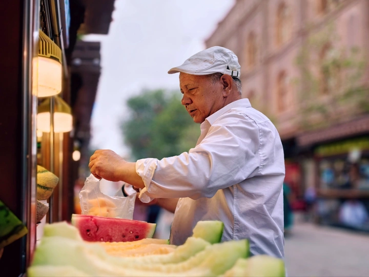 卖水果的人