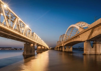 河上的桥 背景为天空