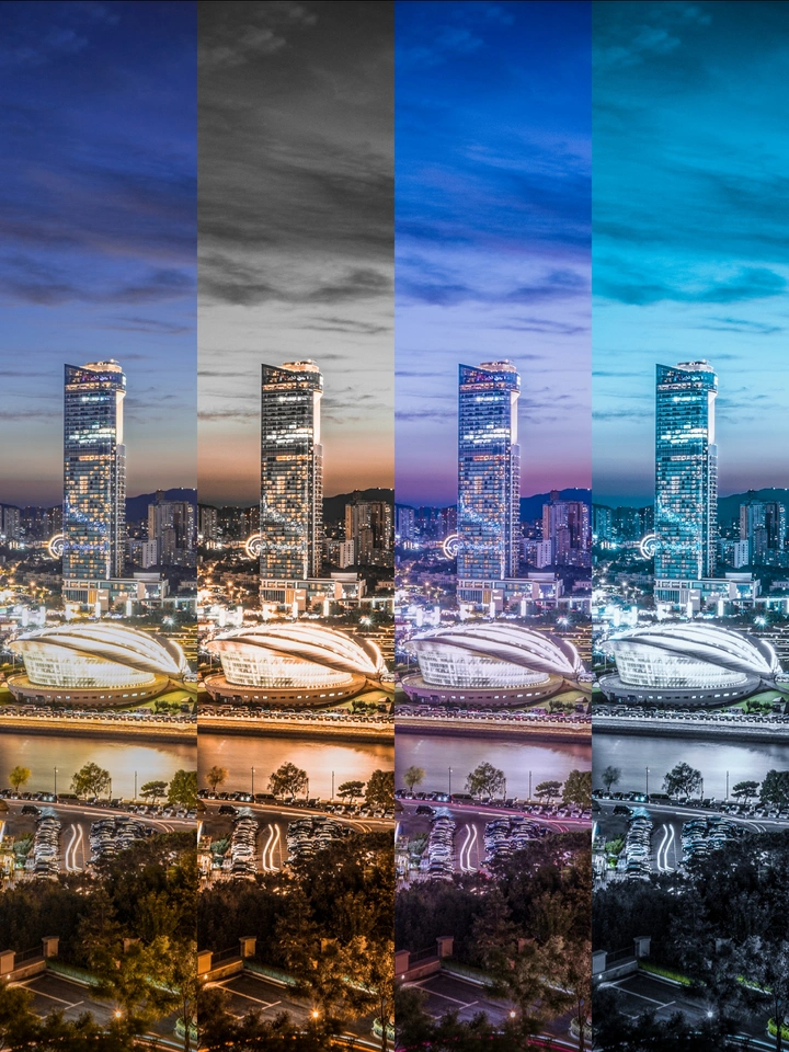 多重夜景 灯火阑珊