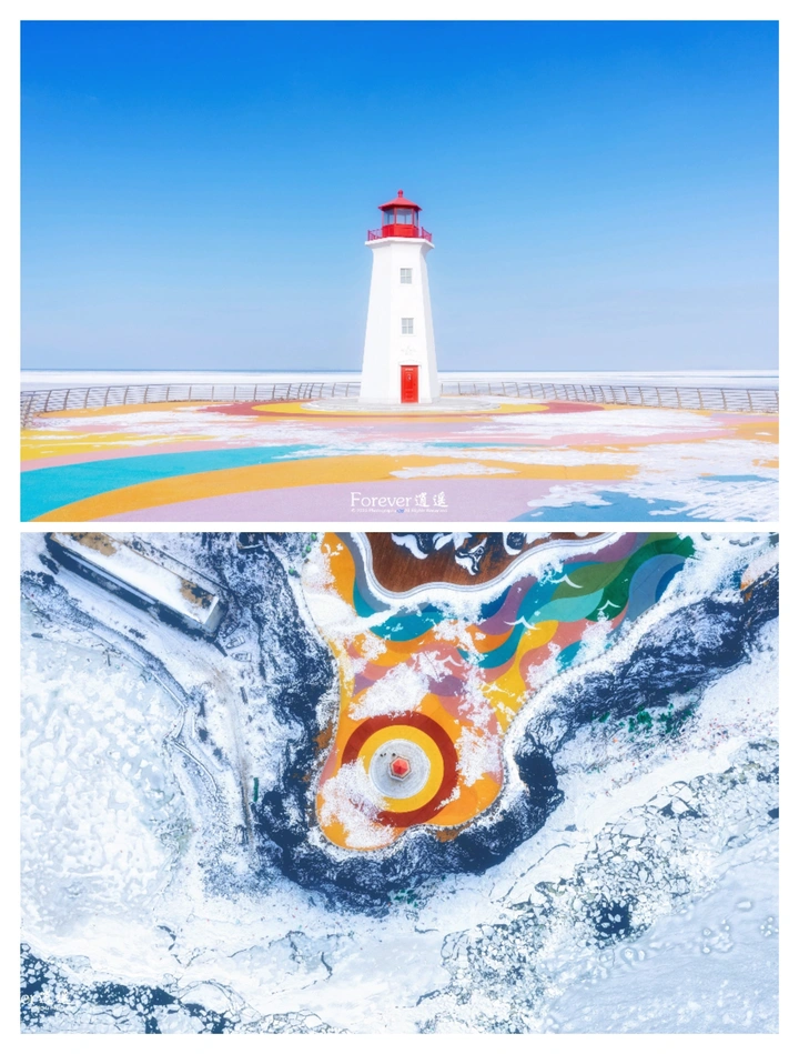 大连泊霞湾海冰奇观