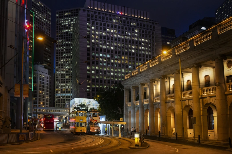 夜晚的大城市 高楼大厦