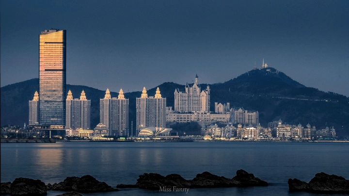 大连星海湾夜景