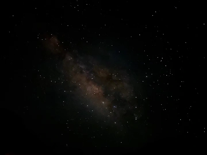 星空长时间曝光 星星