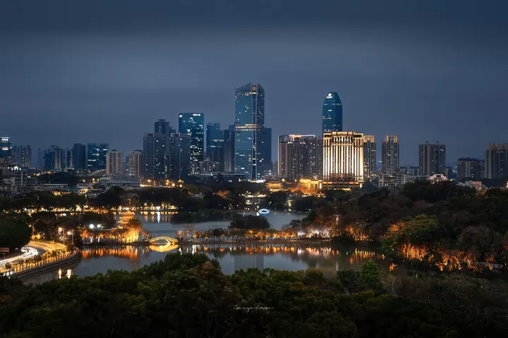惠州西湖夜景
