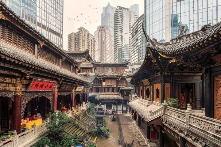 重庆罗汉寺古今对照
