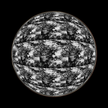 深空中的一个抽象图像 显示太阳在一个圆圈中。