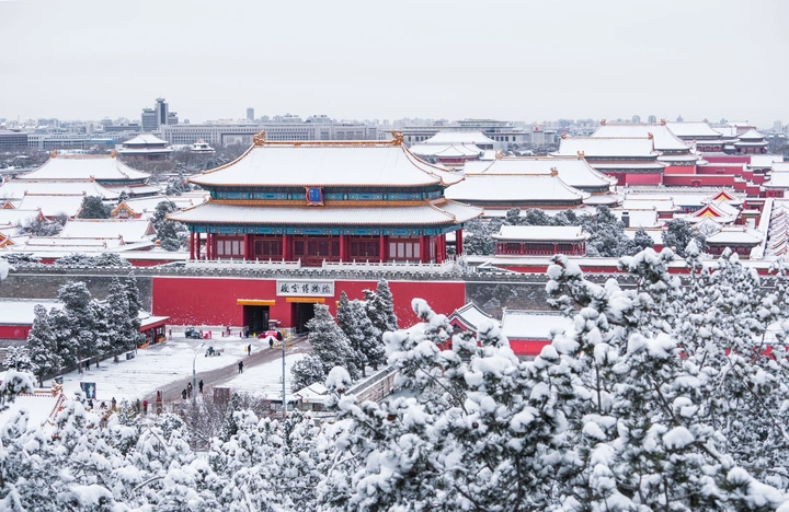 一场故宫雪，梦回紫禁城。