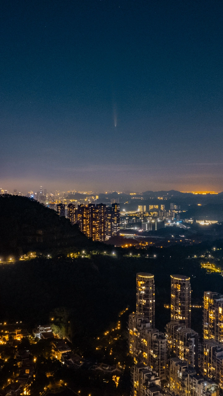 在深圳上空拍到了紫金山阿特拉斯