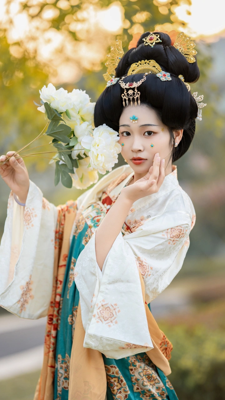 冬天的深圳龙华玉龙公园唐服约拍
