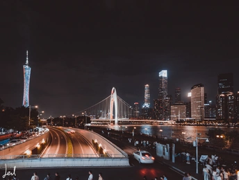 夜晚的城市照片