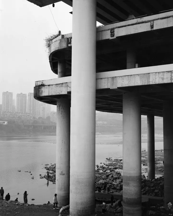 重庆嘉陵江，大画幅扫街