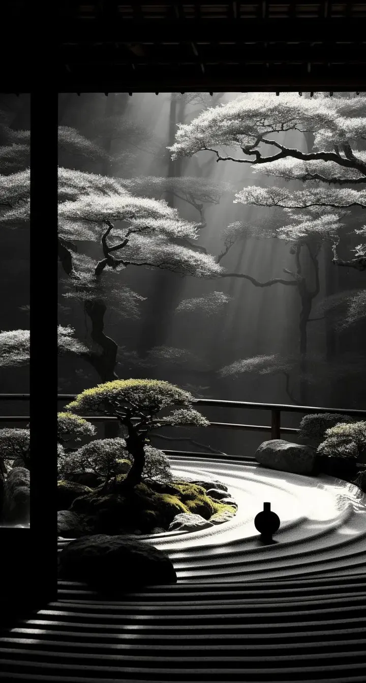 枯山水·抹绿