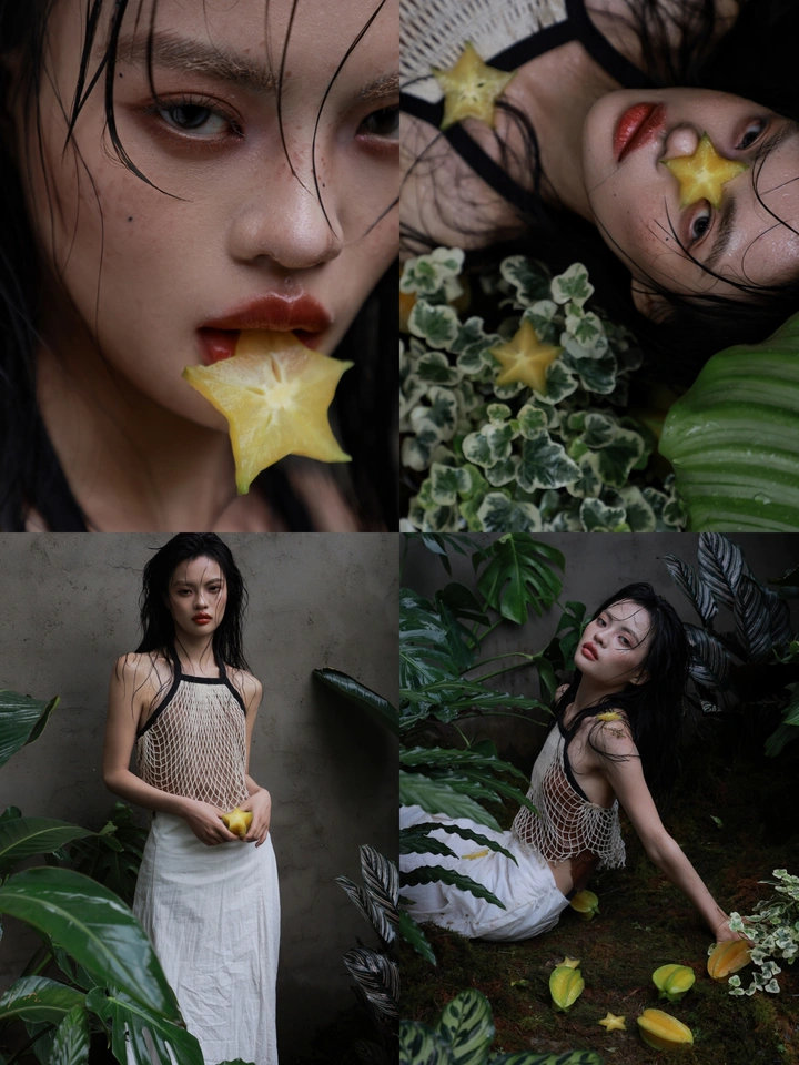 “摇晃的繁星，落在了热带雨林”