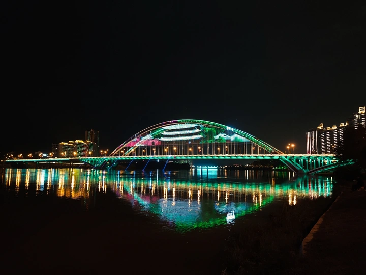 绵阳富乐大桥夜景