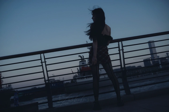 滨江黄昏碎片