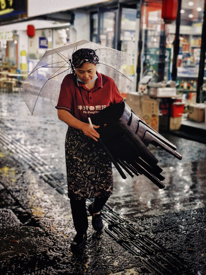 雨夜街头