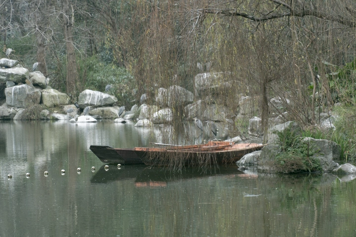 浣花溪小船