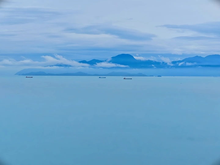 雨后*海观*