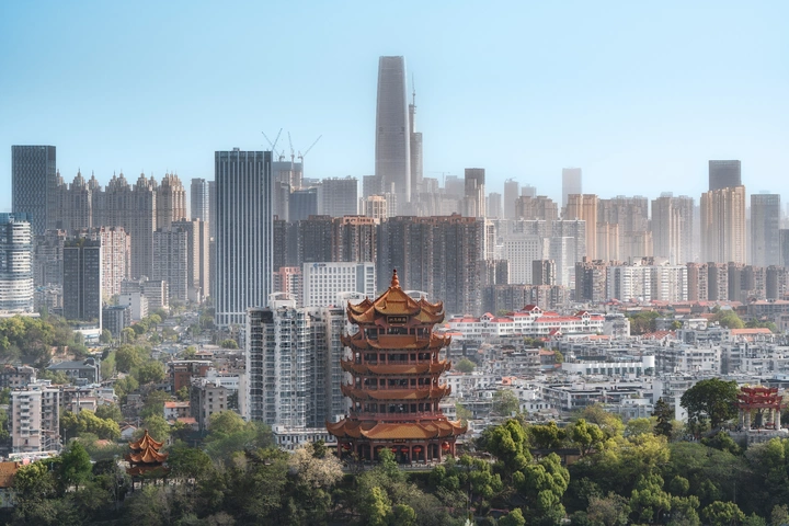 黄鹤楼古今同框