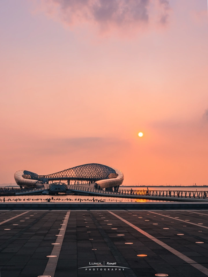 苏州湾的日落