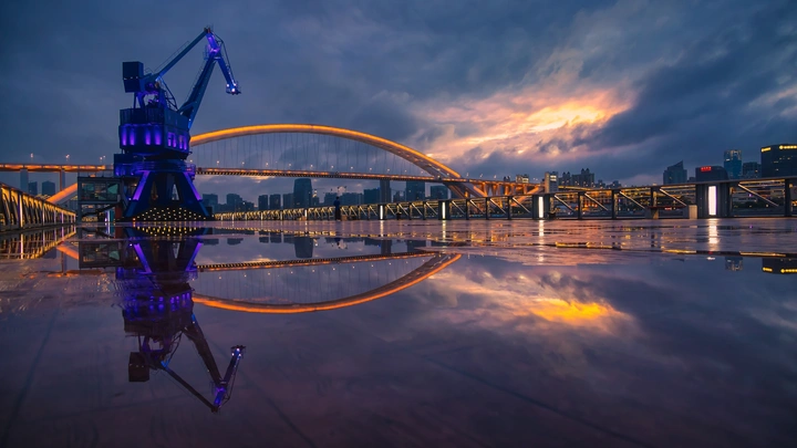 卢浦大桥倒影🌇
